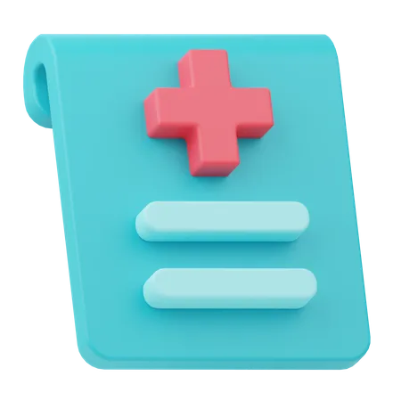 Relatório de prescrição  3D Icon