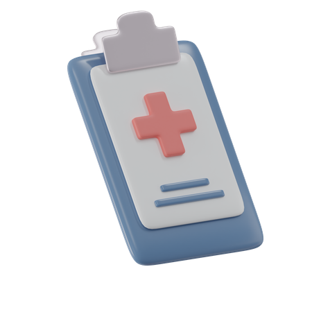 Relatório de saúde  3D Icon