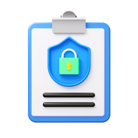 Relatório de segurança  3D Icon