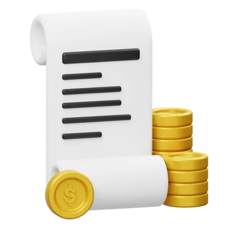 Relatório financeiro  3D Icon