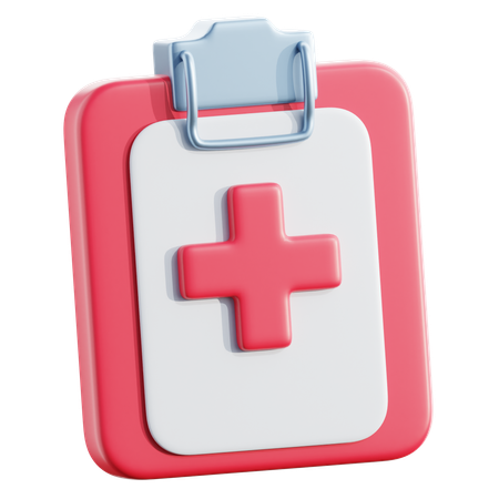 Relatório médico  3D Icon