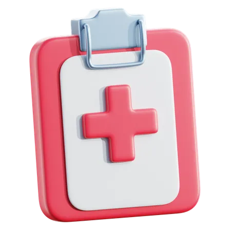 Relatório médico  3D Icon