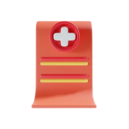 Relatório médico  3D Icon