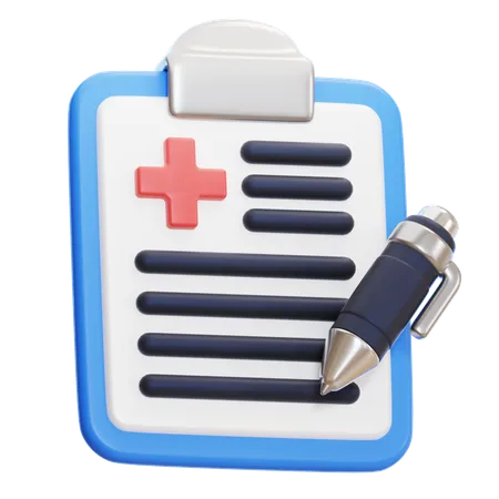 Relatório médico  3D Icon