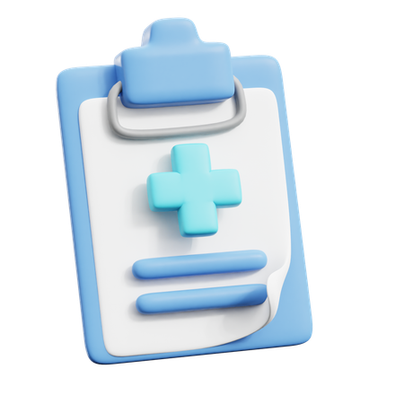 Relatório médico  3D Icon