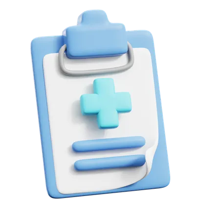 Relatório médico  3D Icon