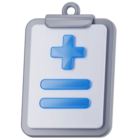 Relatório médico  3D Icon