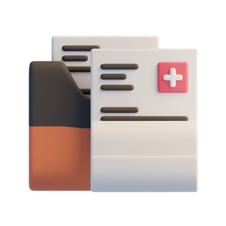 Relatório médico  3D Icon