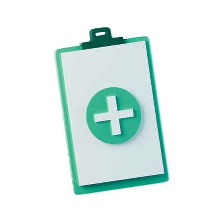 Relatório médico  3D Icon