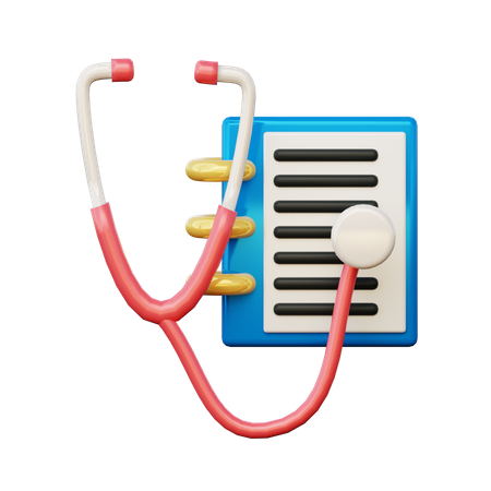 Relatório médico  3D Illustration