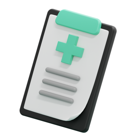 Relatório médico  3D Icon