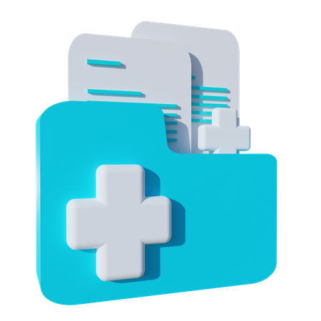 Relatório médico  3D Icon