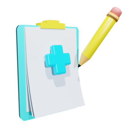 Relatório médico  3D Icon