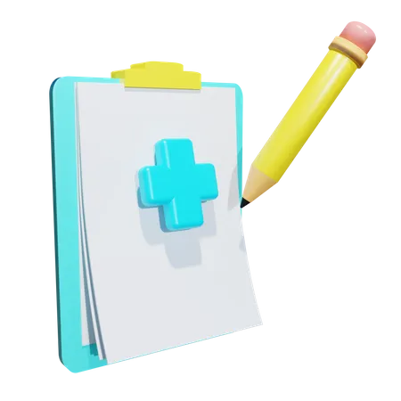 Relatório médico  3D Icon