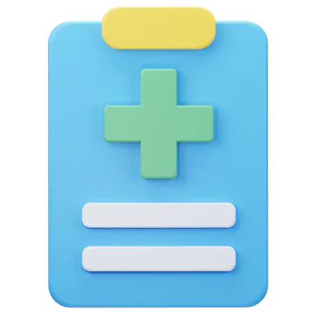 Relatório médico  3D Icon