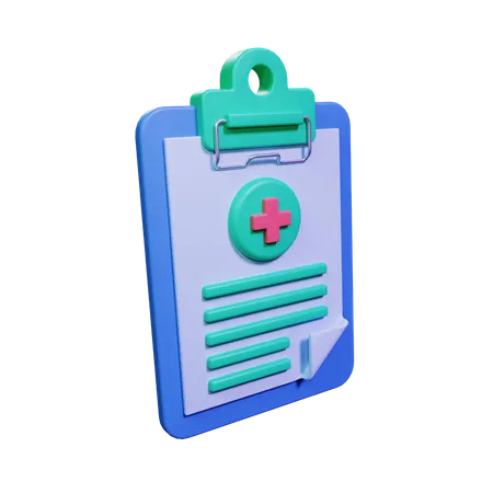 Relatório médico  3D Icon