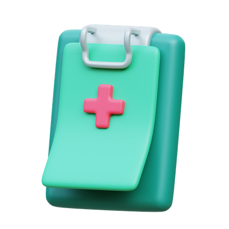 Relatório médico  3D Icon