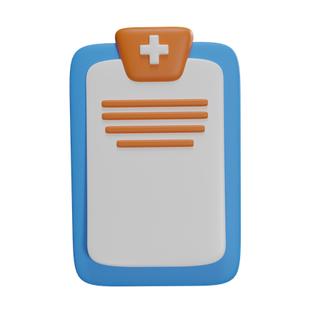 Relatório médico  3D Icon