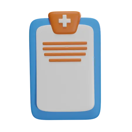 Relatório médico  3D Icon