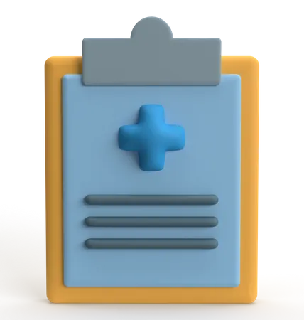 Relatório médico  3D Icon