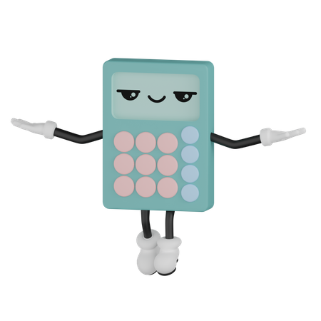 Détendre la calculatrice  3D Illustration