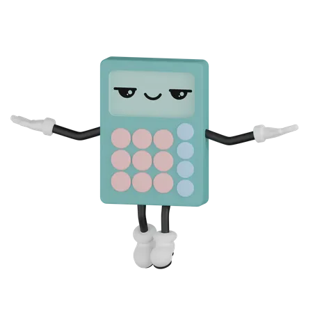 Détendre la calculatrice  3D Illustration