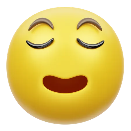 Relax Face  3D Emoji