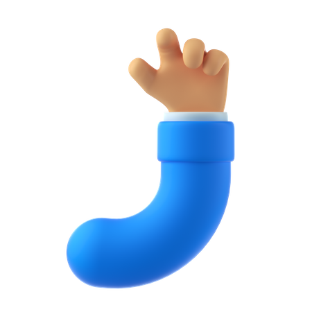 Relax hand gesture  3D Illustration