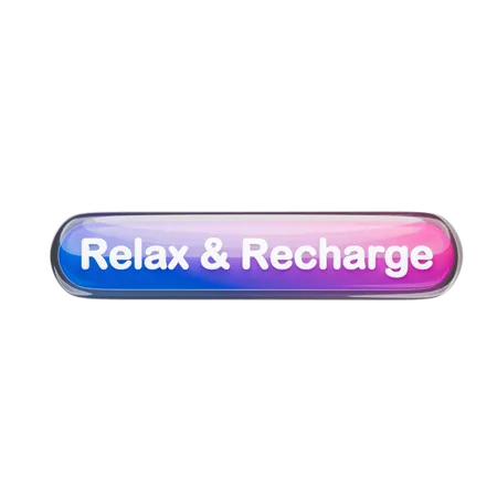 Relaxe e recarregue  3D Icon