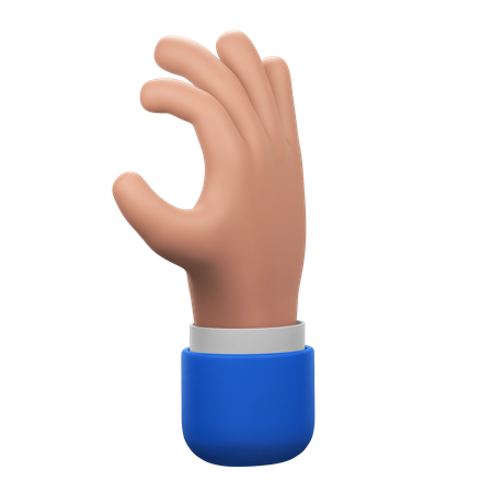 Relaxed Hand Gesture  3D Icon