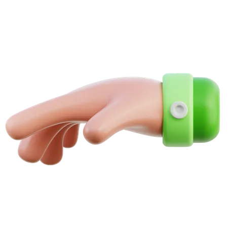 Relaxed hand gesture  3D Icon