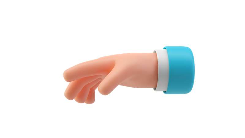 Relaxed hand gesture  3D Icon