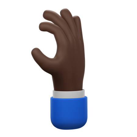 Relaxed Hand Gesture  3D Icon