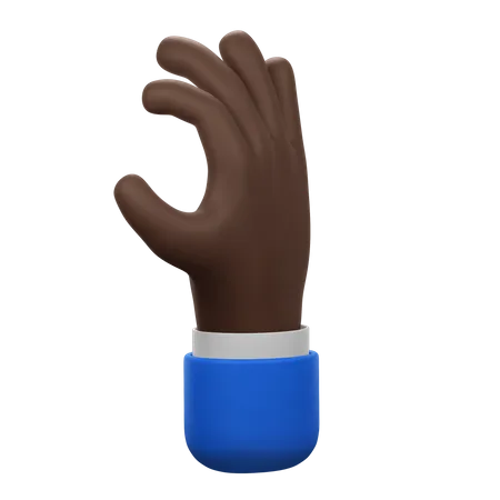 Relaxed Hand Gesture  3D Icon
