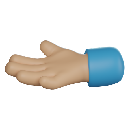 Relaxed Hand Hand Gesture  3D Icon