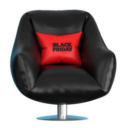 Relaxing Chair Black Friday  3D Icon