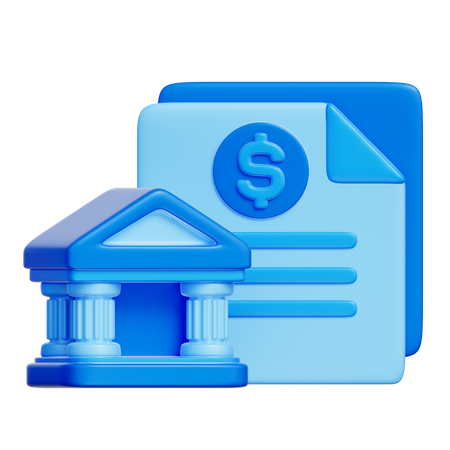 Relevé bancaire  3D Icon