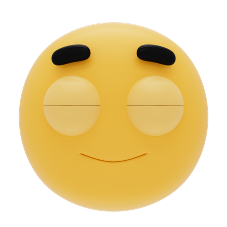 Relieved Emoji  3D Icon