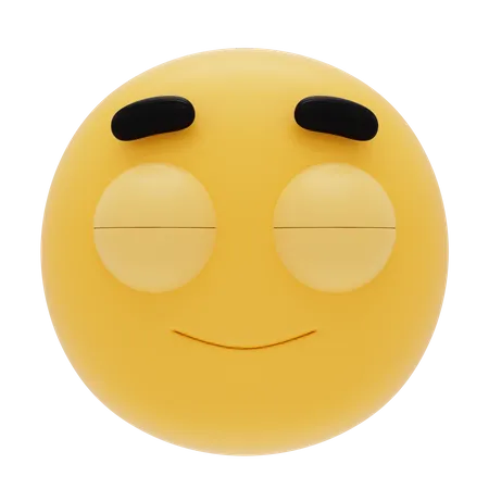 Relieved Emoji 3D Icon