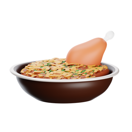 Relleno de pavo  3D Icon