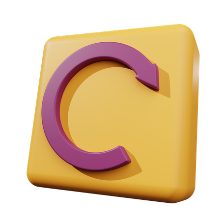 Reload Button  3D Icon