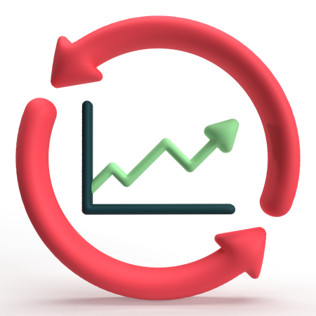 Reload Chart  3D Icon