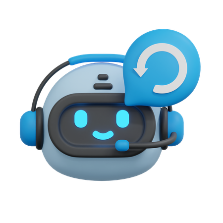 Reload chatbot  3D Icon