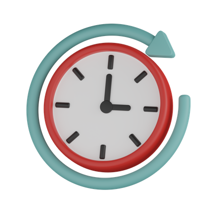 Reload Clock  3D Icon