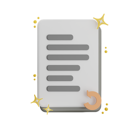 Reload File  3D Icon
