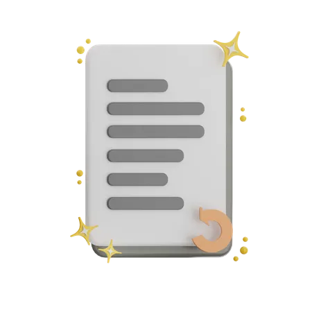 Reload File  3D Icon