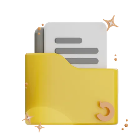 Reload Folder  3D Icon