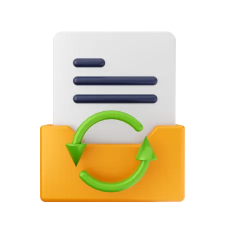 Reload Folder  3D Icon