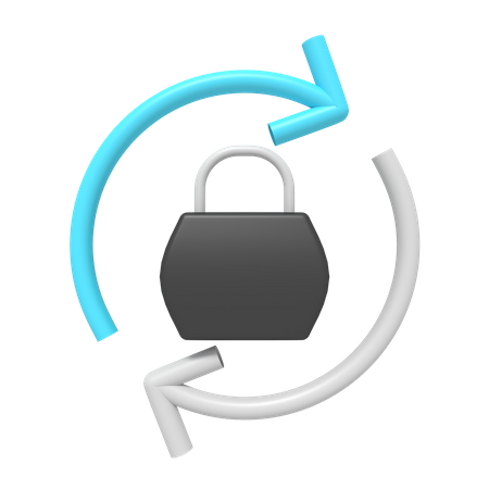 Reload Padlock  3D Icon