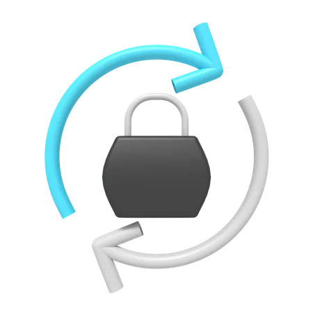 Reload Padlock  3D Icon